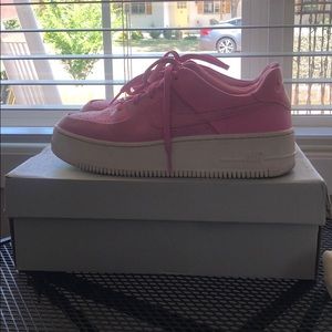 Women's Air Force Sage 1 Low Psychic Pink/White